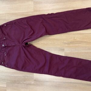 Levi’s Burgundy Straight-Leg Jeans